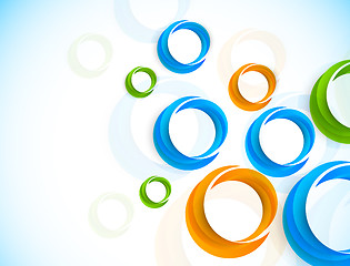 Image showing Background with colorful circles