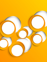 Image showing Background with orange circles