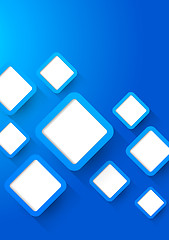 Image showing Background with blue squares