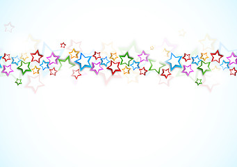 Image showing Background with colorful stars