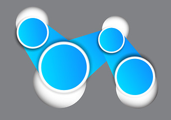 Image showing Background with blue circles