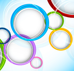 Image showing Background with colorful circles