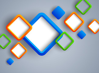 Image showing Abstract background with squares