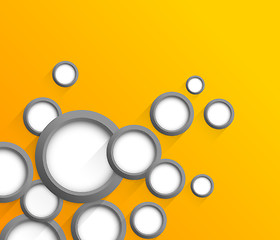 Image showing Abstract background with gray circles