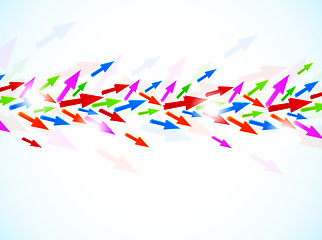 Image showing Background with colorful arrows