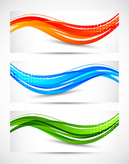 Image showing Set of abstract banners