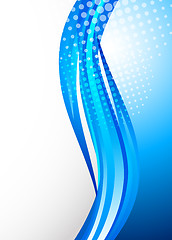 Image showing Blue abstract background