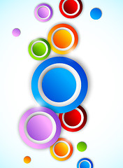 Image showing Abstract background with circles