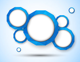 Image showing Abstract blue background