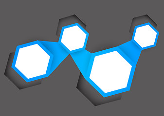 Image showing Background with hexagons