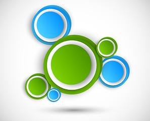 Image showing Abstract background with circles