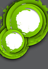 Image showing Background with green circles