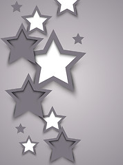 Image showing Abstract background with stars