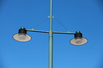 Image showing modern green Streetlight