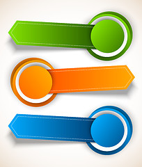 Image showing Abstract colorful tags