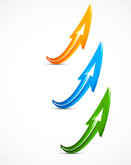 Image showing Set of color arrows