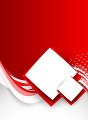 Image showing Abstract red brochure