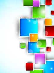 Image showing Colorful squares