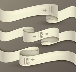 Image showing Set of ribbons