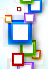 Image showing Background with colorful squares