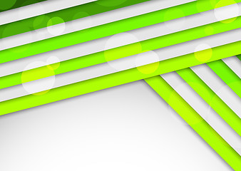 Image showing Background with green stripes