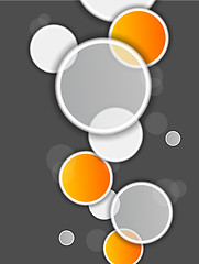 Image showing Abstract background with circles