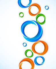Image showing Background with colorful circles