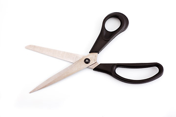Image showing open scissors