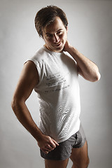 Image showing Attractive man in underwear