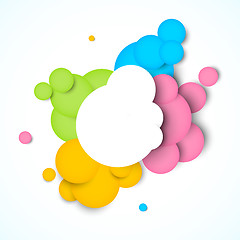 Image showing Colorful background with circles
