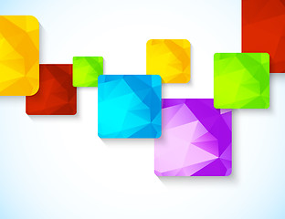 Image showing Abstract background with squares