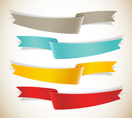 Image showing Set of ribbons