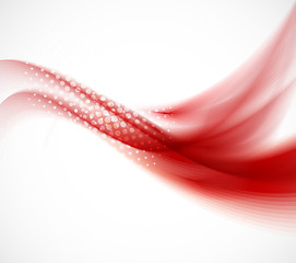 Image showing Wavy red background