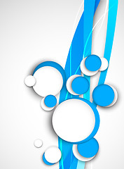 Image showing Abstract background in blue color