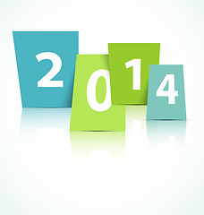 Image showing 2014 new year card