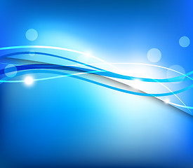 Image showing Abstract blue background