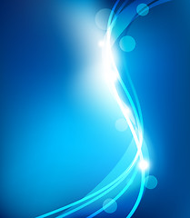 Image showing Abstract blue background