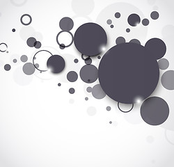 Image showing Abstract background with circles