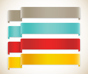 Image showing Set of ribbons