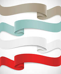 Image showing Set of ribbons