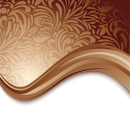 Image showing Abstract brown background