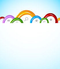 Image showing Colorful web template