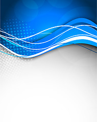 Image showing Abstract blue background