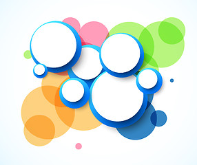 Image showing Abstract background with circles