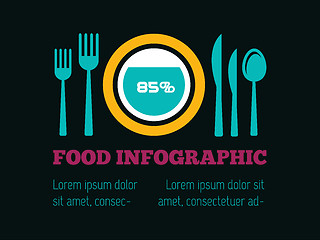Image showing Food Infographic Element
