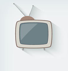 Image showing Retro tv icon