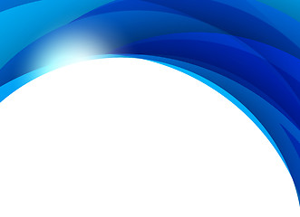 Image showing Abstract blue background