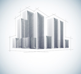 Image showing Buildings in sketch