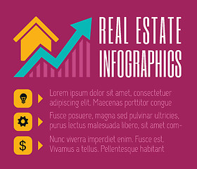 Image showing Real Estate Infographic Element