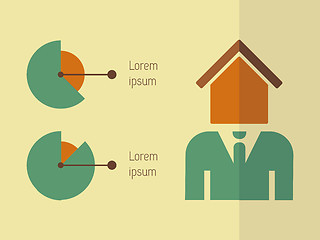 Image showing Real Estate Infographic Element